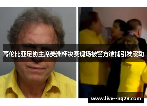 哥伦比亚足协主席美洲杯决赛现场被警方逮捕引发震动